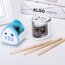 Double Holes Automatic Electric Pencil Sharpener for Painting/ Woodworking Pencil Plastic Sharpener for Home/School/Office 2024 - buy cheap