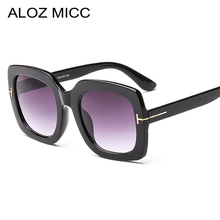 ALOZ MICC винтажные Квадратные Солнцезащитные очки для женщин и мужчин, модные солнцезащитные очки, брендовые дизайнерские очки с Т-образными заклепками, унисекс, UV400 Q145 2024 - купить недорого