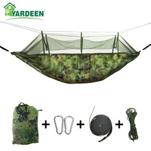 1-2 Person 260*140cm Camping Hammock Outdoor Mosquito Bug Net Portable Parachute Nylon Hammock for Sleeping Travel Hiking 2024 - buy cheap