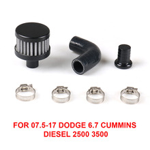 Crank Case Vent Reroute Kit For 07.5-17 Dodge 6.7 for Cummins Diesel 2500 3500 Hose Clamp*4 Kit Retain The Stock CCV Filter 2024 - buy cheap