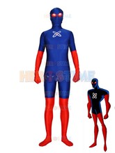 Micron Costume the most classic halloween fullbody Red & Navy Blue Spandex  Micron Superhero costume zentai suit  free shipping 2024 - buy cheap