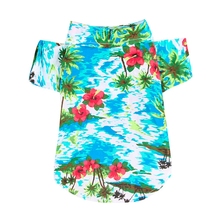 Camisetas de verão para cachorro e gato, roupas para animais de estimação, estampa floral, chihuahua havaiana para cachorro pequeno e grande, livre de roupas de praia, colete 2024 - compre barato