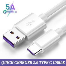 5A USB Type C Cable For Huawei Mate 30 P30 P40 Pro USBC Super Fast Charging Charger For Xiaomi Redmi 9 8 7 Note 9 8 Phone Cable 2024 - buy cheap