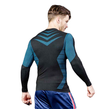 Camiseta masculina de ginástica com compressão, camiseta longa esportiva para treino de yoga e exercícios de condicionamento físico ma59 2024 - compre barato