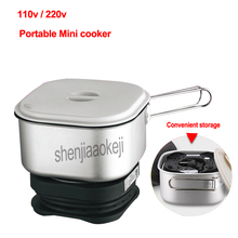 350w Dual Voltage Portable Mini cooker Dormitory boiled noodles boiled porridge Rice Cooking Machine Electric hot pot 110V/ 220v 2024 - buy cheap