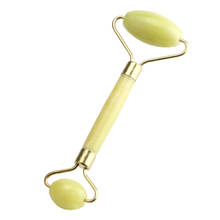 Hot selling Yellow Natural Facial Beauty Massage Tool Jade Roller Face Thin Massager For women                         May14 HW 2024 - buy cheap