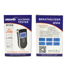 10pcs/  Patent Prefessional Police Digital Breath Alcohol Tester AT-818  Breathalyzer 3 convertible unit Breathalyzer 2024 - buy cheap