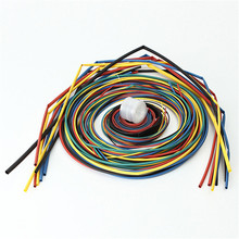 Mangas de Cable de poliolefina 2:1, tubo aislante termocodificable, conjunto de envoltura de alambre, manguito de conexión eléctrica, 6 colores 2024 - compra barato