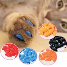 100Pcs/Lot Colorful Cats Dogs Kitten Paws Grooming Nail Claw Cap Soft Rubber Pet Nail Cover Paws Protector Caps Pet Supplies 2024 - buy cheap