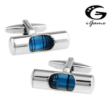 iGame Level Cufflinks Brass Material Novelty Functional Blue Gradienter Design Free Shipping 2024 - buy cheap