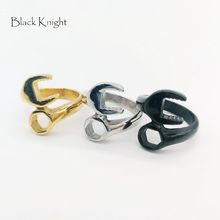 Мужское кольцо с гаечным ключом Black Knight, серебряное кольцо из нержавеющей стали, ювелирное изделие в стиле панк, BLKN0715 2024 - купить недорого