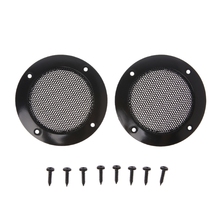 New 2PCS 2 Inch Black Car Speaker Grill Mesh Enclosure Net Protective Cover Speaker 2024 - buy cheap