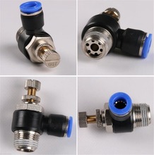 1PC SL4 SL6 SL8 SL10 SL12 Tube O/D 4mm-12mm Air Flow Speed Control Valve Male Thread Pneumatic Connectors Push In Fittings 2024 - buy cheap