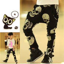 Hot Sale Children Brand Clothing Kids Skull Pants Boys Girls Cartoon Trousers Baby Harem Pants 2024 - buy cheap