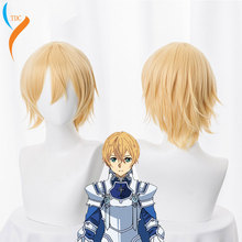 Sword Art Online Alicization SAO Eugeo Cosplay Wig Hair Eugeo Synthesis Thirty-two Anime Short Fluffy Costume Wigs + Wig Cap 2024 - buy cheap