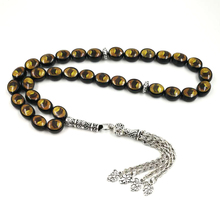 Tasbih Kaaba pattern Yellow white black 3 colors tasbeeh Islamic 33 prayer beads Muslim rosary Misbaha rosary beads 2024 - buy cheap