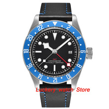 41 мм Corgeut GMT мужские часы с черным циферблатом светящийся вращающийся ободок сапфировое стекло автоматическое движение наручные watch-CA27 2024 - купить недорого