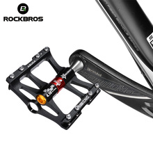 ROCKBROS-pedales ultraligeros para bicicleta de montaña BMX, Pedal de aleación de aluminio, plano, 4 rodamientos, accesorios para bicicleta 2024 - compra barato