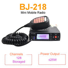Мини-мобильное радио BAOJIE BJ-218 25 Вт Выходная мощность два диапазона 136-174 и 400-470 МГц FM-радио BJ218 рация 2024 - купить недорого