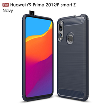 For Huawei Y9 Prime 2019 Case Soft Silicone Carbon Fiber Shockproof Case For Huawei P Smart Z Cover For Huawei P Smart Z Case 2024 - buy cheap