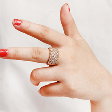 Joyería de imitación Coreana de lujo, anillo de zirco con flash completo 2019, anillos de joyería fina minimalistas de moda para mujer 2024 - compra barato