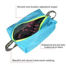 Bolsa para calzado portátil ultraligera, organizador de almacenamiento hogareña multifunción a prueba de agua para viajes al aire libre, estuche con cremallera, S-XL de maquillaje de aseo personal 1 2024 - compra barato