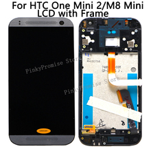 Жк-дисплей для HTC One Mini 2, дигитайзер сенсорного экрана с рамкой для HTC One Mini 2, сменный жк-дисплей M8 Mini 2024 - купить недорого