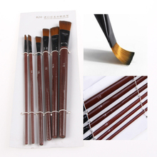 6Pcs Nylon Acrylic Oil Paint Gouache Brushes For Artist Supplies Watercolor Set Drop Shipping Support 2024 - buy cheap