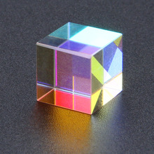 Cubo de vidro óptico com defeito, decoração dividida 10x10mm, módulo transparente, brinquedo, ferramentas para ensino 2024 - compre barato