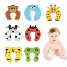 5Pcs Safety Card Stopper Clip Finger Safety Guard Care Products Baby Safety Door Clamp Cartoon Cute Animal Child Kids Door 2024 - buy cheap