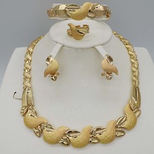 Conjunto de joyas de oro Nigeriano para novia, cuentas africanas de cristal, diamantes de imitación, joyería etíope, parure 2024 - compra barato