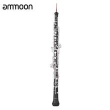 ammoon Professional C Key Oboe Semi-automatic Style Silver Plated Keys Woodwind Instrument with Reed Leather Case Carrying Bag 2024 - buy cheap