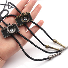 Vintage Charm Camera Pendant Necklace Long Leather Chain Belt Bolo Women Men Jewelry Gift Collection Necklaces Jewelry Wholesale 2024 - buy cheap