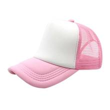 Summer Adjustable Child Solid Casual Hats For New Classic Trucker Kids Baseball Mesh Cap Sun Hat 2024 - buy cheap