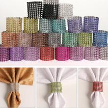 100pcs Napkin Ring Chairs Buckles Multicolor Wedding Event Decoration Crafts Rhinestone Bows Holder Handmade Party Supplies 2024 - buy cheap