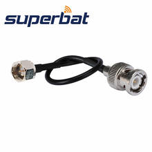 Superbat BNC Male Plug Straight to F Male Sstraight Pigtail Cable RG174 15cm BNC Extension Cable RF Coaxial Cable 2024 - buy cheap