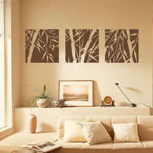 Adesivo de parede mural de bambu traseiro, adesivo clássico moderno para estudo, quarto, sofá, plano de fundo de tv, arte de decoração de parede, frete grátis 2024 - compre barato
