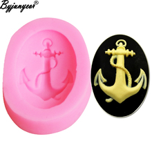 M2034 Pirate Ship Hook Anchor Epoxy UV Resin Silicone Mold Cake Decoration Cake Mould Chocolate Mold Kitchen Accessories 2024 - buy cheap