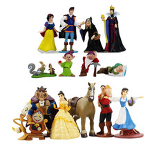 3-15cm Sleeping Beauty and the Beast Snow White and the Seven Dwarfs Princess Queen witch princess Action Figure model Toys 2024 - buy cheap