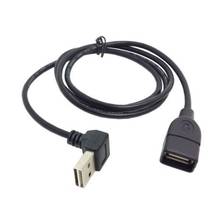 USB 2.0 Male to Female Extension Cable 100cm Reversible Design Up & Down Angled 90 Degree 1M 2024 - buy cheap