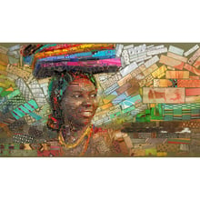 Full Square Drill 5D DIY mosaic Africa girl book diamond painting Cross Stitch 3D Embroidery Kits home decor H48 2024 - buy cheap