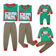 Новые Семейные одинаковые наряды, комплекты одежды, женские, детские рождественские пижамы, Рождественская одежда для сна, пижамы 2024 - купить недорого