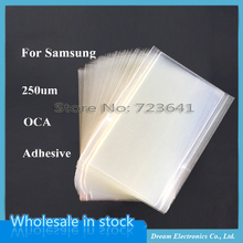 Adhesivo transparente óptico OCA para Samsung Note 5, 4, S8 plus, S7, S6 edge, S5, S4, S3, A5, A7, película adhesiva de cristal táctil, 250um, 10 Uds. 2024 - compra barato