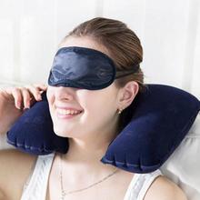 Дорожная надувная u-образная складная подушка для шеи, надувная подушка для отдыха, для путешествий, офиса, надувная подушка для отдыха 30 2024 - купить недорого