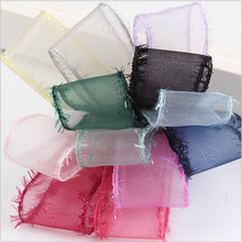 Plush Side Organza With Transparent Nylon Ribbon Packaging Gift DIY Handmade Bows 5/8" 1" 1-1/2" 2" 2024 - buy cheap