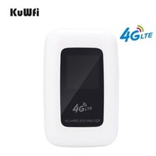 KuWfi-enrutador Wifi 4G LTE portátil, punto de acceso móvil de 150Mbps, enrutador de viaje, módem de coche con ranura para tarjeta SIM 2024 - compra barato