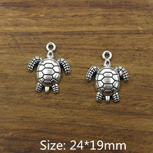 10pcs Charms turtle&Sea turtle, Tibetan Silver Plated Pendants Antique Jewelry Making DIY Handmade Craft 2024 - buy cheap