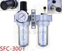 1PCS SFC-300 3/8'' Two Units Air Filter Regulator Lubricator Air Compressor Filter Regulator SFC300 Air Preparation Units 2024 - buy cheap