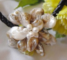 Charming white shell Pearl Necklace one flower 2024 - buy cheap