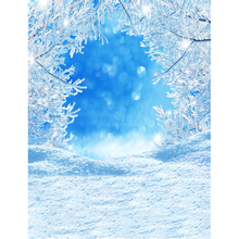 Winter Snow Photography Backdrop Printed Blue Sky Bokeh Polka Dots Frozen Tree Twigs Newborn Baby Kids Photo Studio Backgrounds 2024 - buy cheap